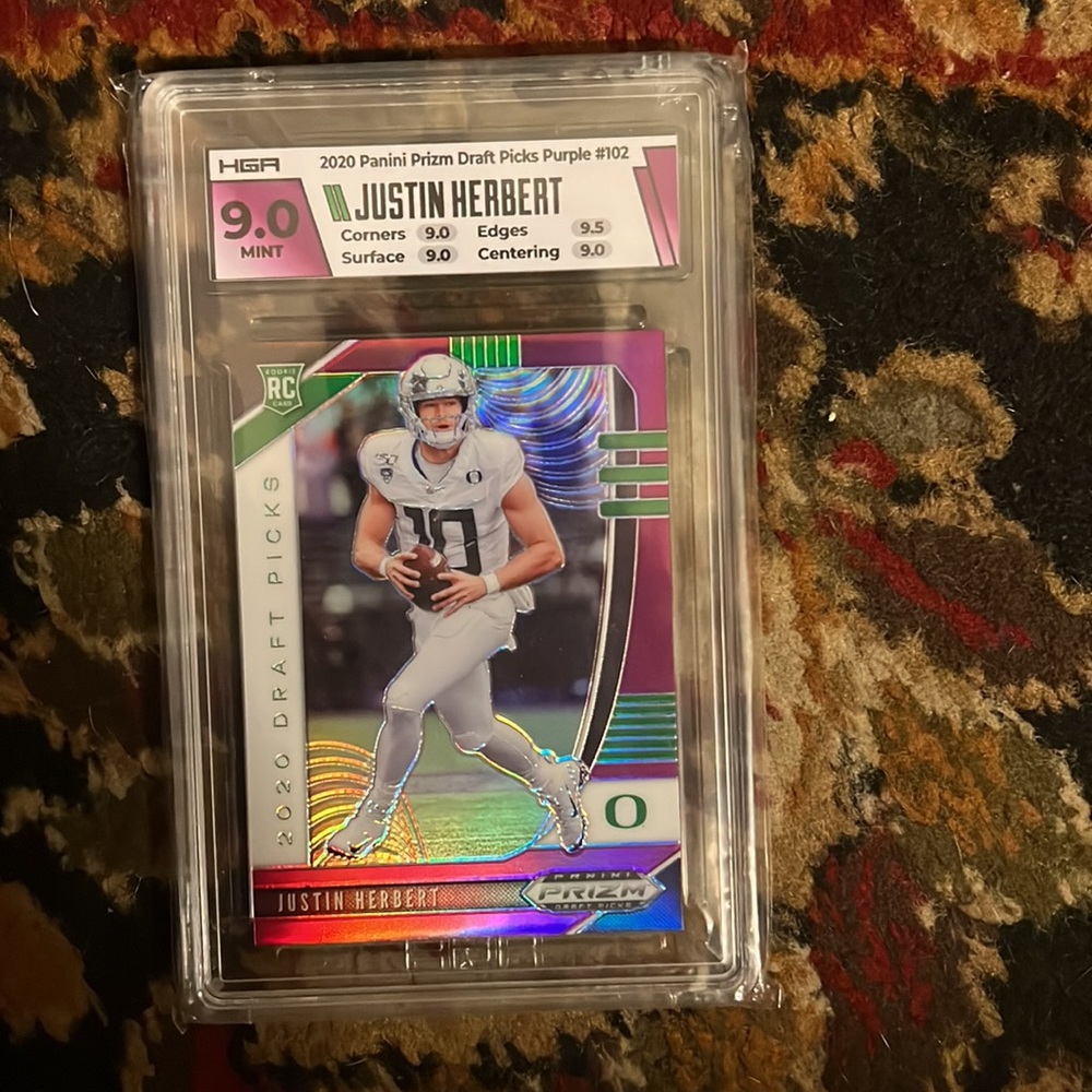 Justin Herbert Graded Rookie Card